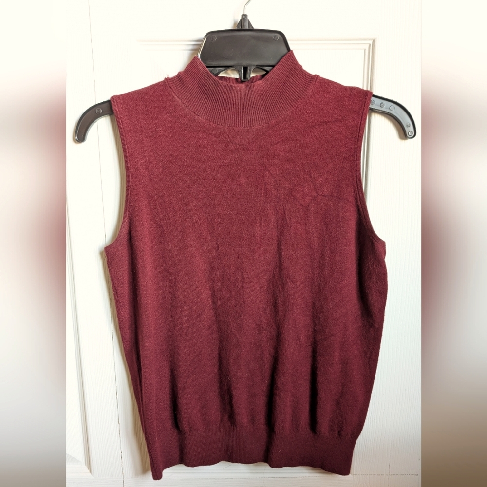 Skies Are Blue Burgundy Knit Top - SP